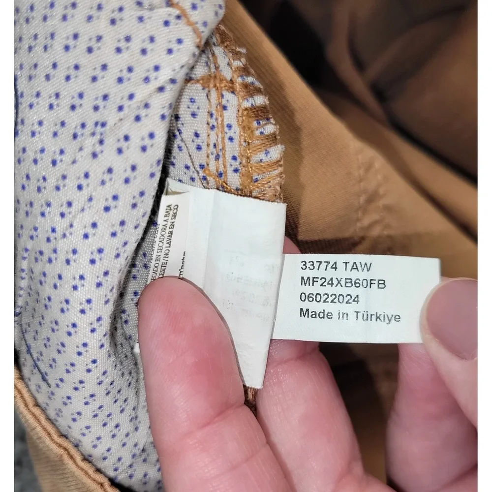 Peter Millar Pants Mens 38x30 Brown Wayfare Tailored Fit Tencel Blend Stretch